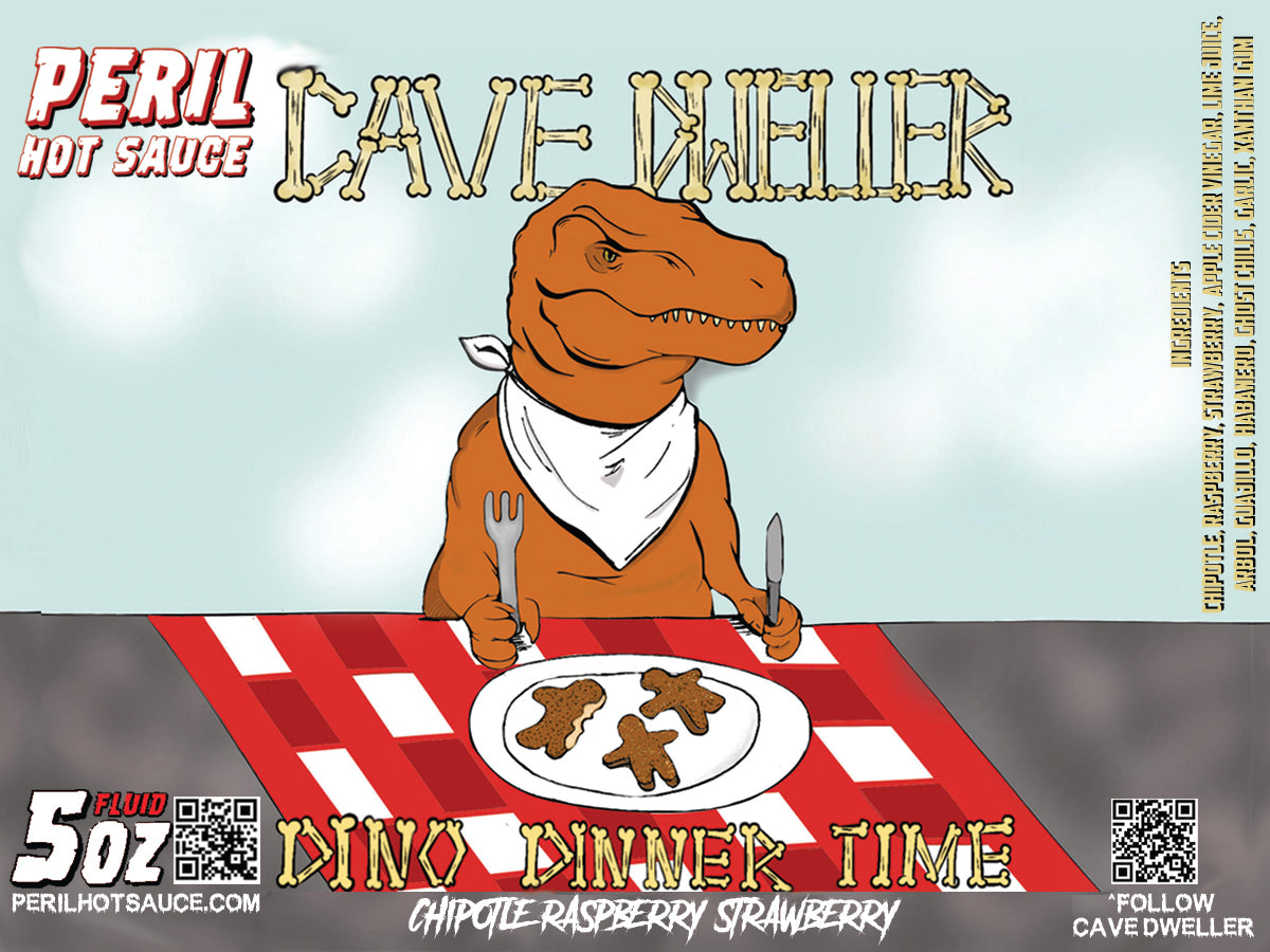 CAVE DWELLER - Dino Dinner Time Special Edition wax dipped bottle