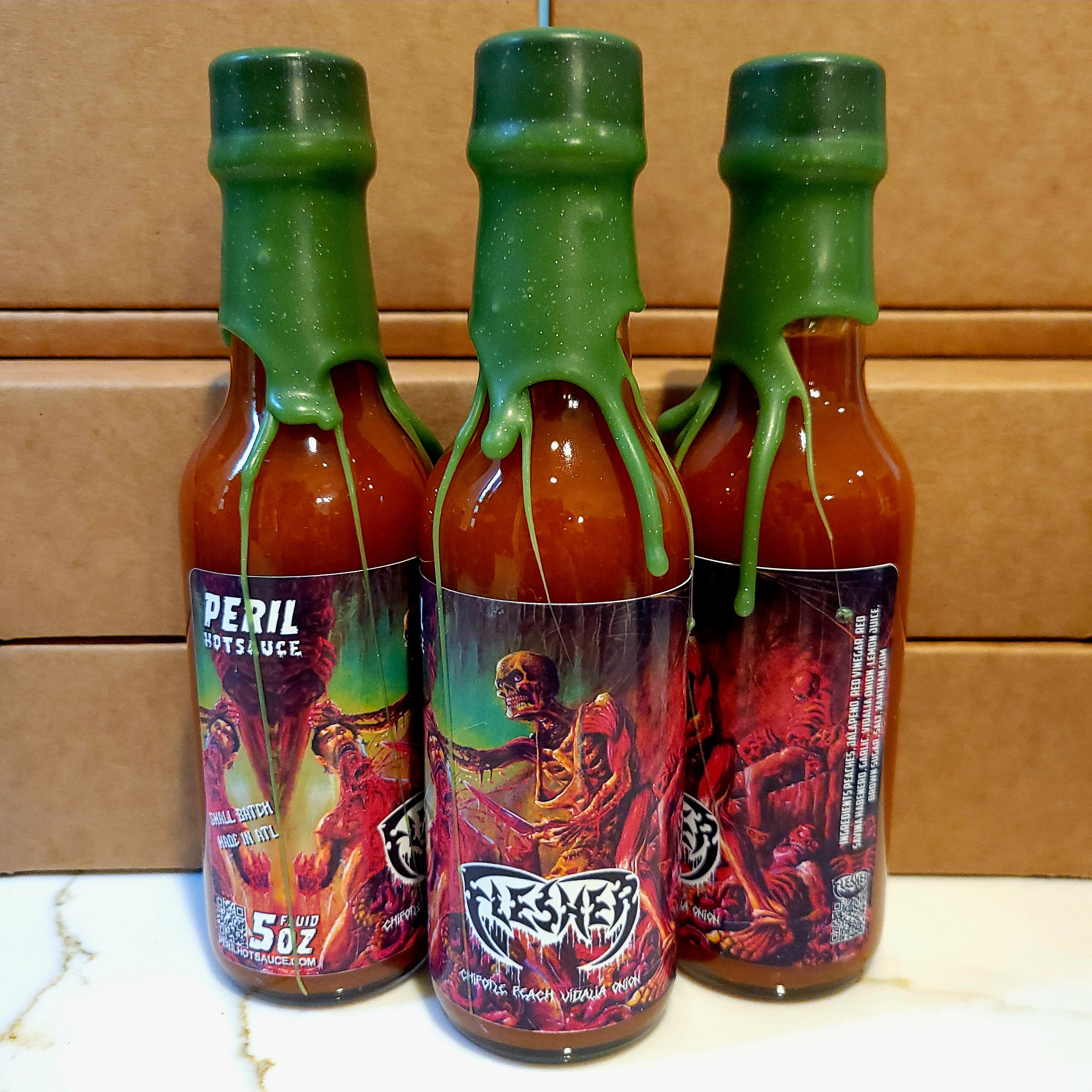 FLESHER - Chipotle Peach Vidalia Onion – PERIL hotsauce