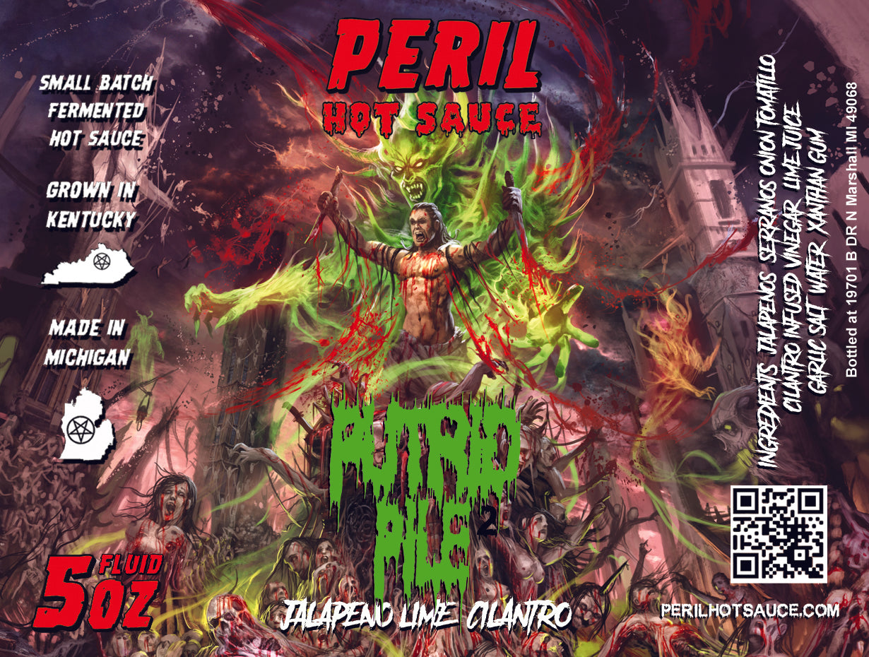 PUTRID PILE - Cilantro Lime Jalapeno Special Editon wax dipped bottle