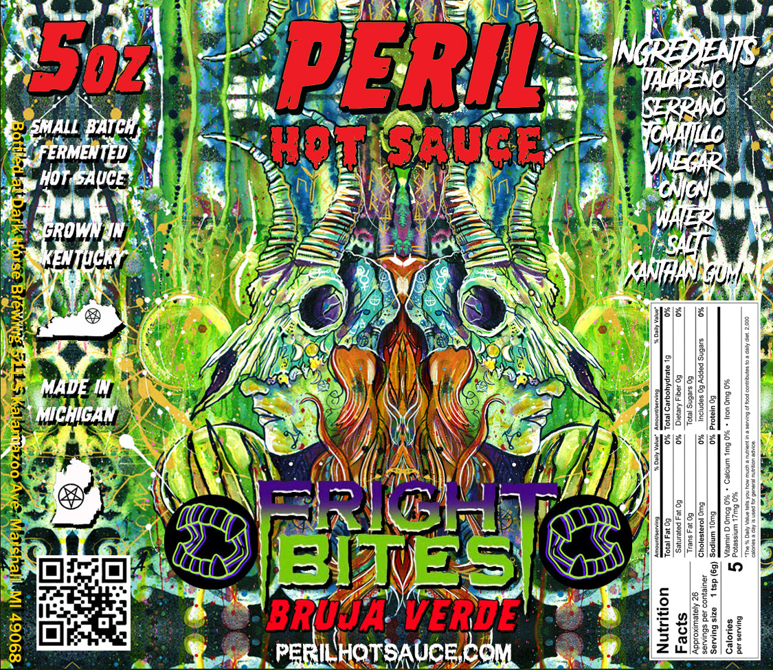 Fright Bites - Bruja Verde - PERIL hotsauce