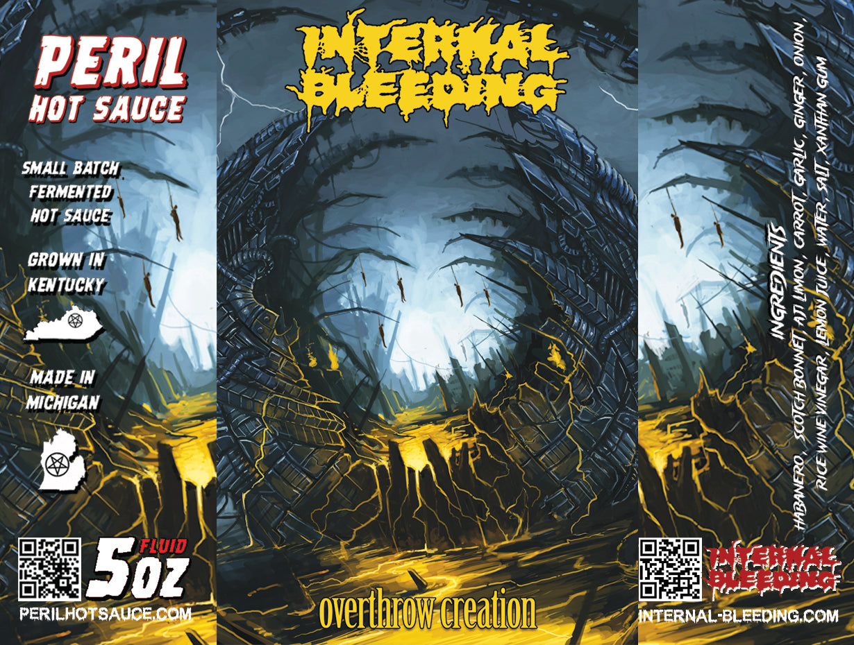 INTERNAL BLEEDING - Overthrow Creation Special Edition wax dipped bottle