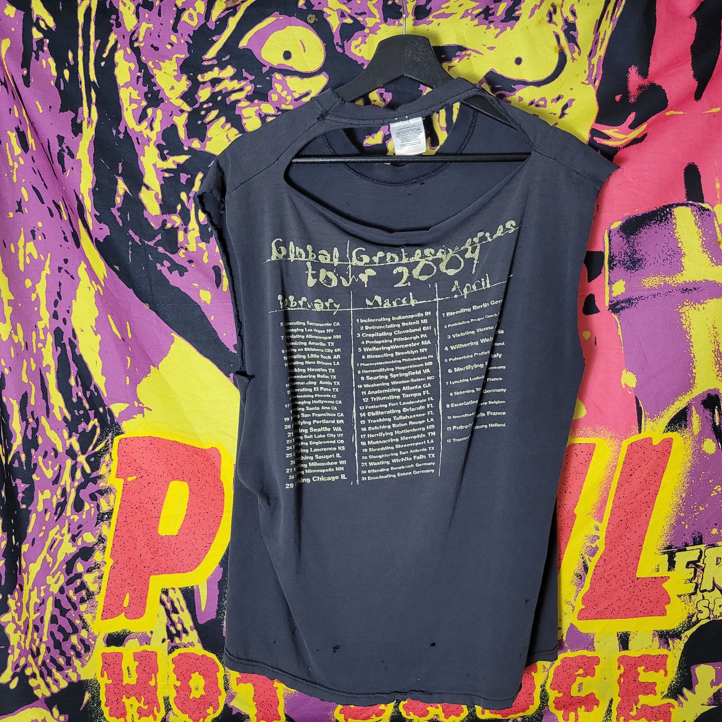EXHUMED (Large) 2004 Vintage Anatomy is Destiny Tour Shirt