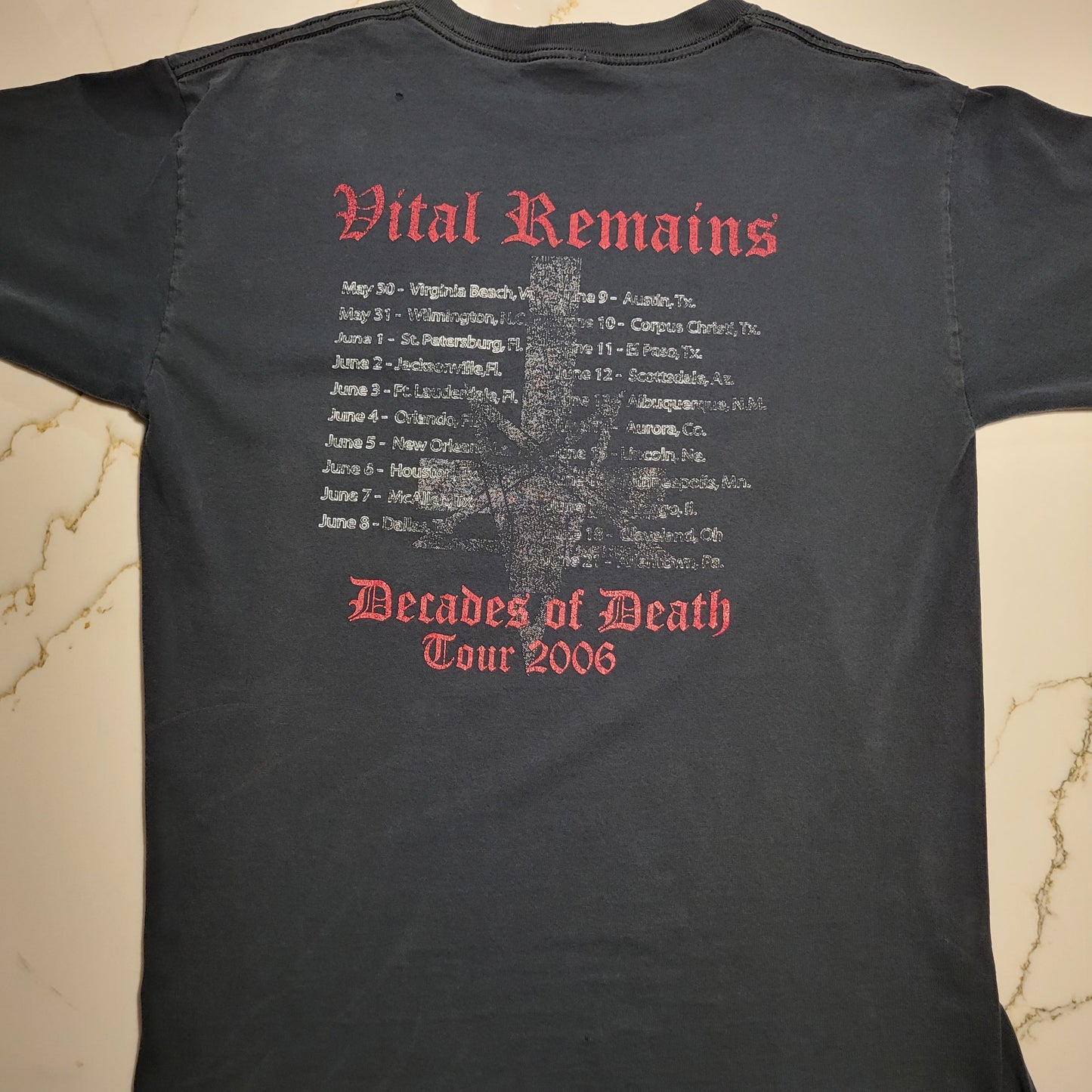 VITAL REMAINS (Large) 2006 Vintage Decades of Death Tour