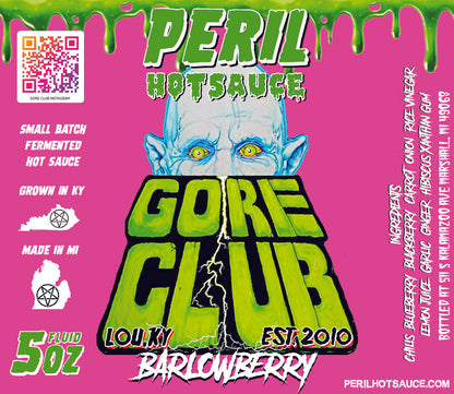 GORE CLUB Barlowberry Special Edition wax dipped bottle - PERIL hotsauce
